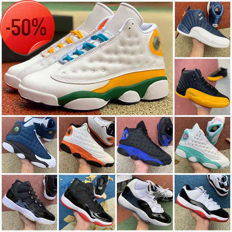 

Boots Boots 2022 New Arrival Jumpman 13 12 11 GS Playground Mens Womens Lucky Green Soar 13s 12s 11s Sports Sneakers Trainers Size 36-47, As photo 19