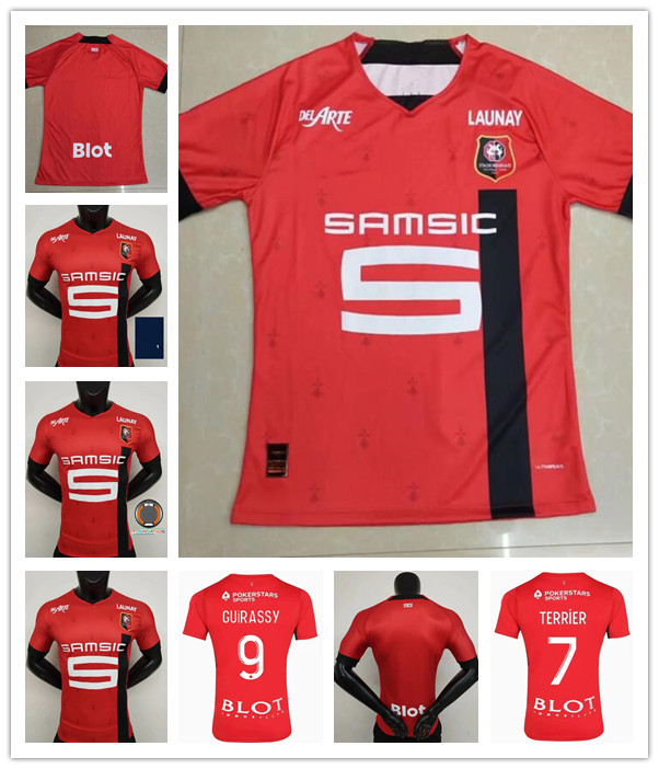 

Stade Rennais soccer jerseys 2022 2023 Rennes Player Version jersey 120th Anniversary Maillots 22 23 BOURIGEAUD SULEMANA NIANG DA Men football shirt