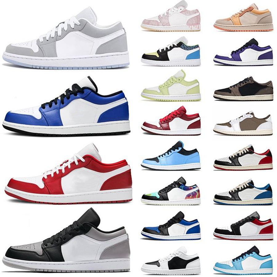 

Jumpman 1 Men Women basketball shoes OG 1S Triple White Fragment Low Shadow designer University Blue UNC Black Bred Toe Light Smoky Grey mens sneakers 5.5-11