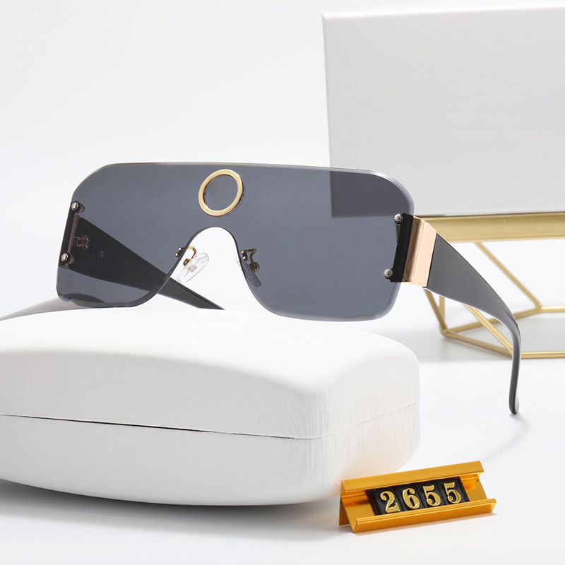 Lunettes de soleil d'origine imprimées à la mode de lunettes ovales mixtes Colo Metal Square Wayfarer Classic Style Fashion Fashion Anti Ultravio