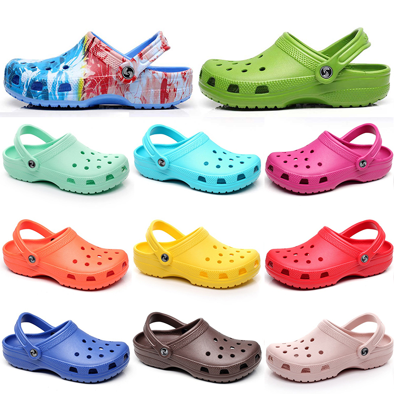 Croc Slides Sasual Slip on Platform Sandals baskets Salles étanches Chaussures imperméables Place Outdoor Men d'intérieur Femmes Sandale Pantouds