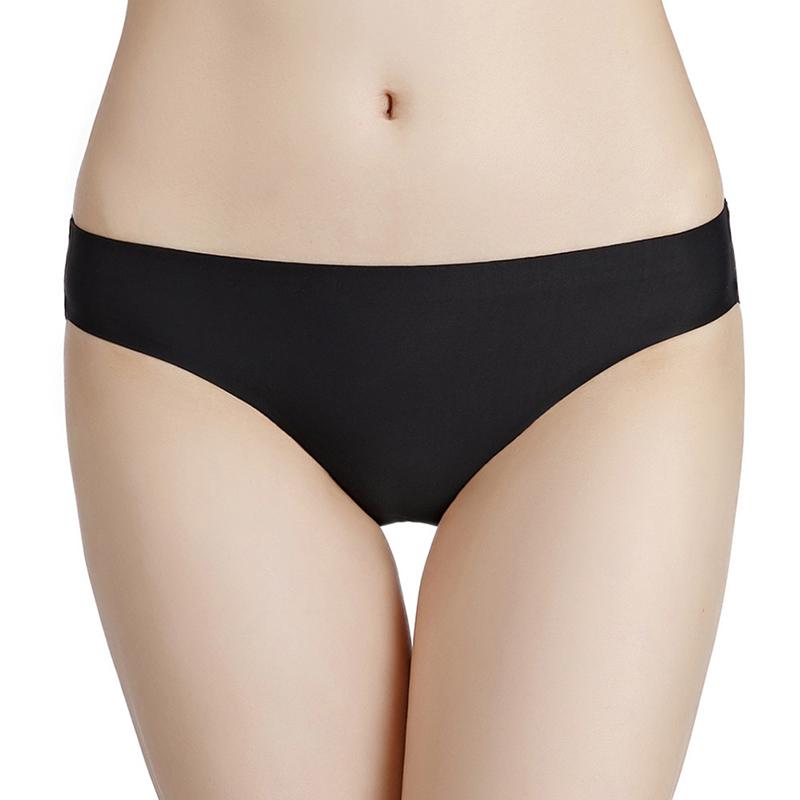 

Women' Panties Women Seamless Ladies Underwear Solid Color Mid Waist Briefs Sexy For Comfort Lingerie, Jr