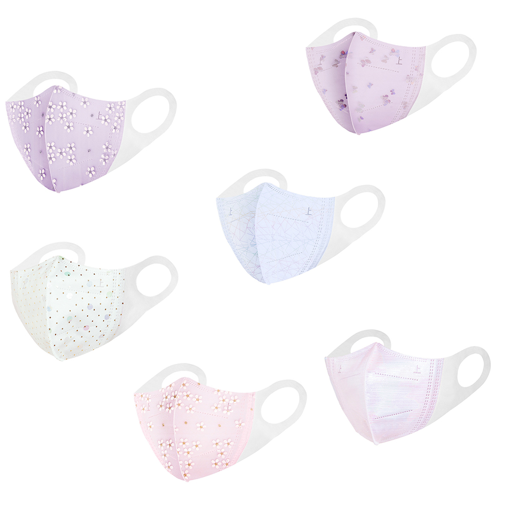 

Mesh 3D Disposable Face Masks Breathable 4-Ply Non-Woven Cup Dust Masks with Elastic Earloop for Adults