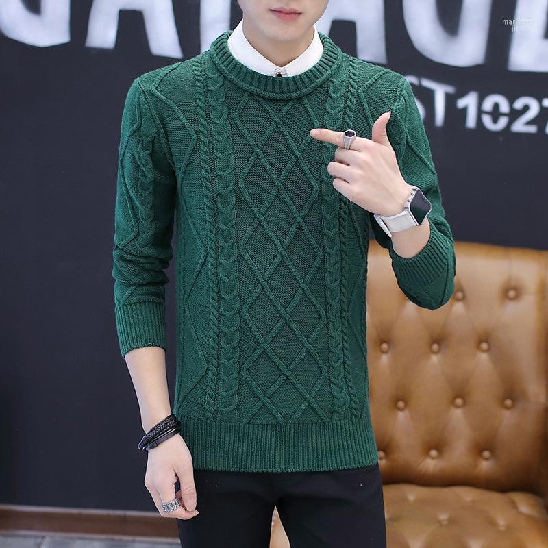 

Men's Sweaters Winter Sweater Knit Solid Long Sleeved Mari22, Khaki