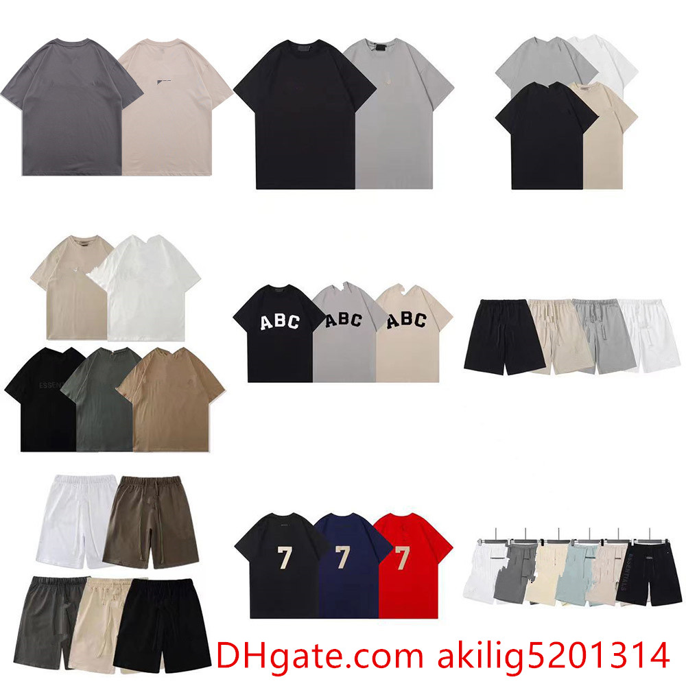 

25ss Men's Shorts Summer T-Shirt Shorts High Quality Rubber Letter Logo Cotton Loose Oversized Tees Men Women Hip Hop Sports Streetwear S-2XL