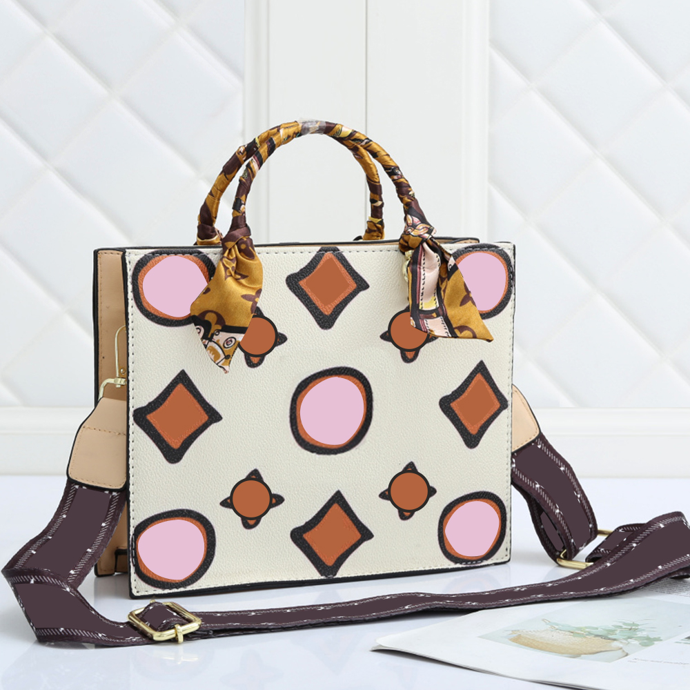 

Luxury Designers Handbags Purse Flower Tote Bag Ladies Casual Totes PU Leather Crossbody Shoulder Bags Big Capacity Men Womens