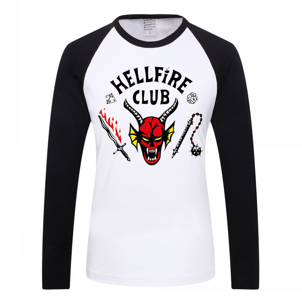 

Long Sleeve Stranger Things 4 T Shirt Women/Men T-shirt Hellfire Club Tshirt Funny Tee Shirt Clothes Unisex