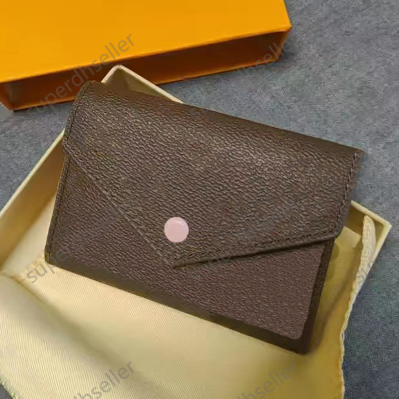 

Fashion Wallets Designer Clutch Bags Women Short Wallet Original Handbags Cardholder Brand Designers Damier Checked Flower Women Purse Card Holder Bag, Increase freight