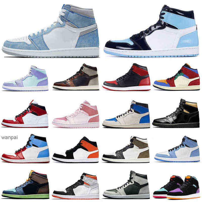 

Lower Price 1s men basketball shoes 1 University Blue Obsidian Bred Shadow Digital Pink women mens trainers sports sneakers Dropshipping, 1s electro orange