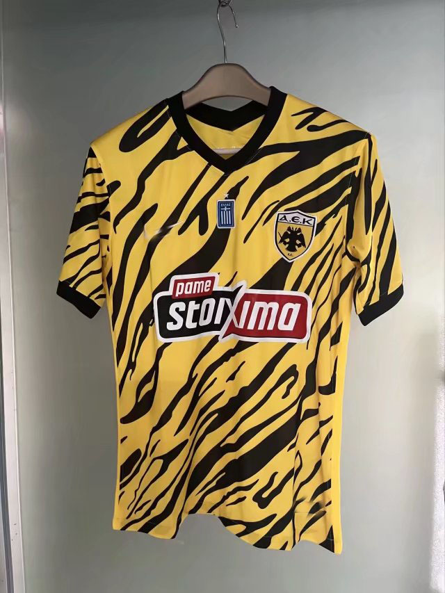 

22/23 AEK Athens soccer jerseys Araujo aek Football Uniforms Garcia Zuber Amrabat Ansarifard Mandalos Vranjes Szymanski Men Shirts Top, As picture