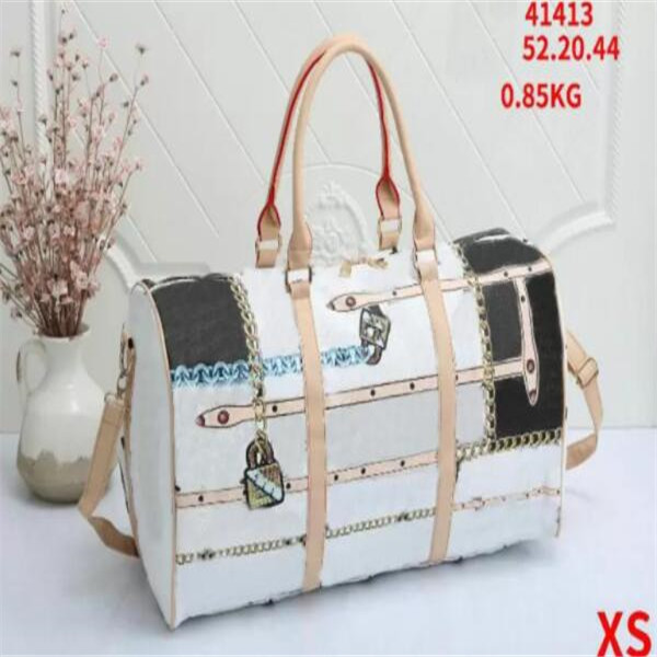 

2022 designer 52CM large capacity women men travel bags famous classical men shoulder designer duffel bags carry on luggage tote handbag 02, Army green