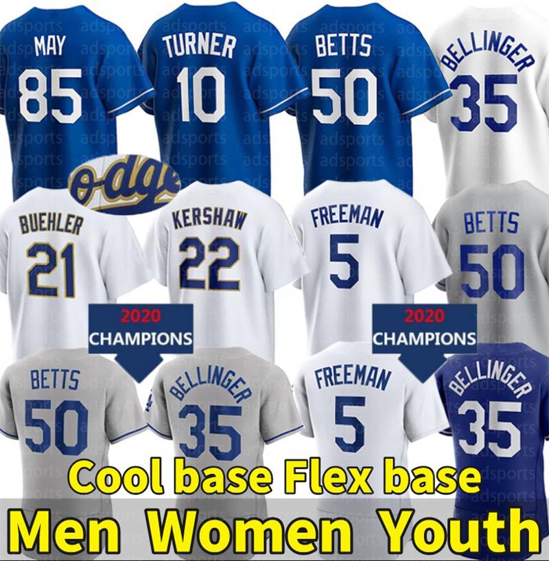 

Freddie Freeman Dodger Mookie Betts Baseball Jerseys Justin Turner Cody Bellinger Chris Taylor Julio Uras Clayton Kershaw Buehler Will Smith David Price Lux May, Men color 1