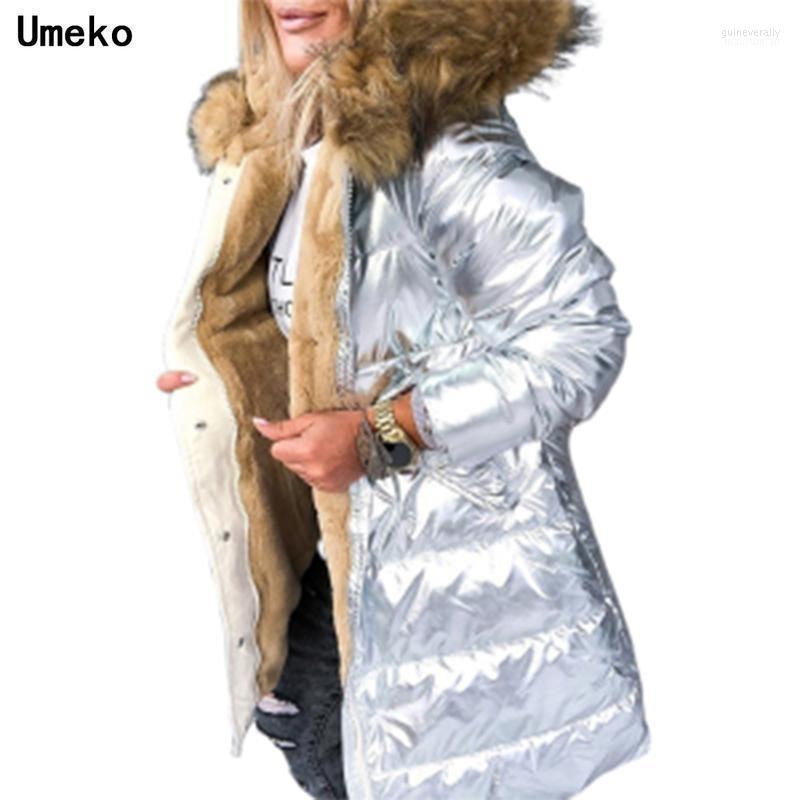 

Women' Down & Parkas 2022 Warm Winter Woman Jacket Fur Hooded Long Sleeve Thick Coats Female Zipper Casual Solid Color Jackets Clothes Guin, Black