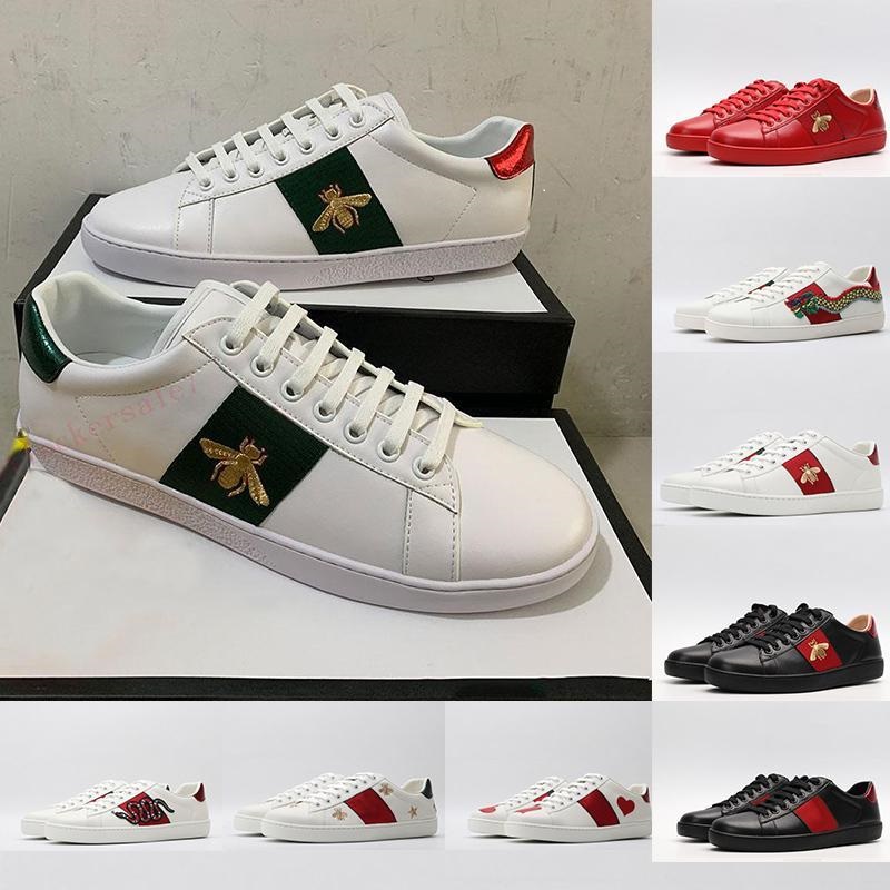 

GG's Designer Casual Dress Shoes Italy Ace Sneakers Bee Snake Leather Embroidered men Tiger Chaussures interlocking White Shoe Walking Sports Platform Trainers, Customize