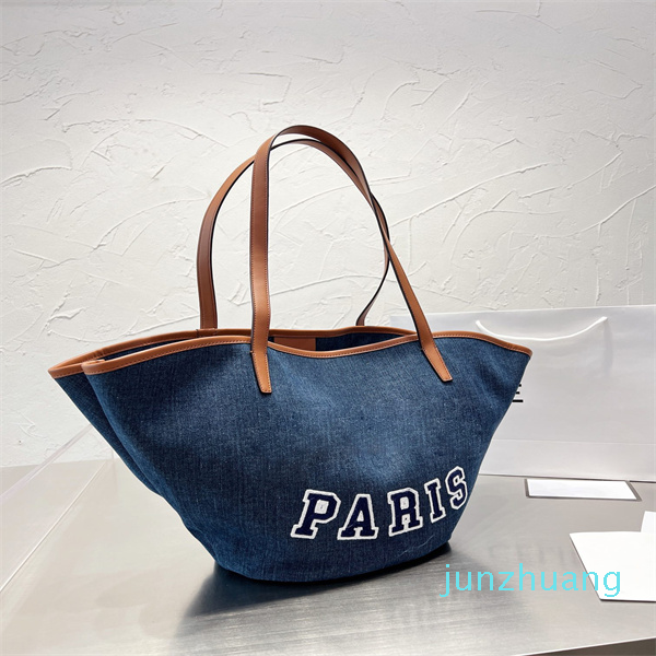 2022 Designer denim Shoulder Bags Purses Large Capacity Shopping Bag Women Totes Travel New Fashion Shoulder Bags