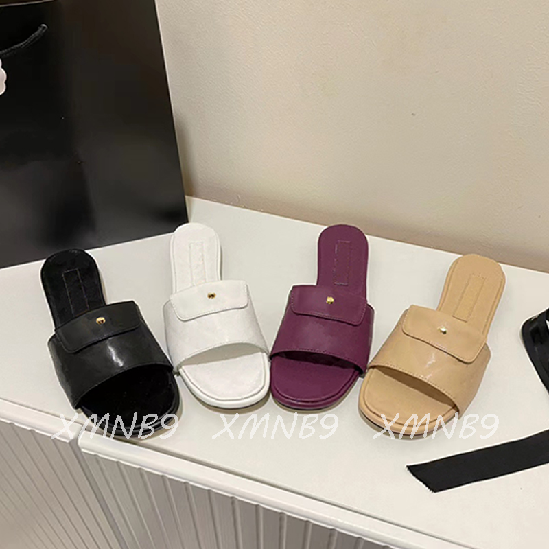 

Designer Women Slippers High Quality Sheepskin Rhombus Design Beauty Ladies Slides Leather Shoe 2022 New Europe and America Sandals, Make up difference