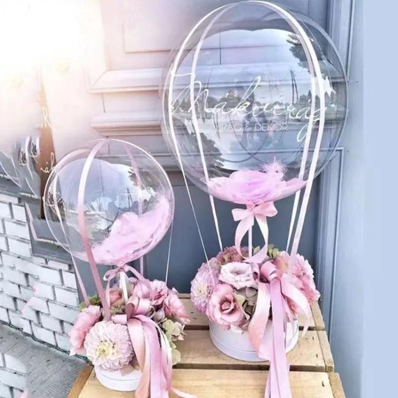

Gift Wrap Romantic DIY Wedding Box Flower Packaging Creative Balloon Sticker For Valentine's Day Birthday Surprise