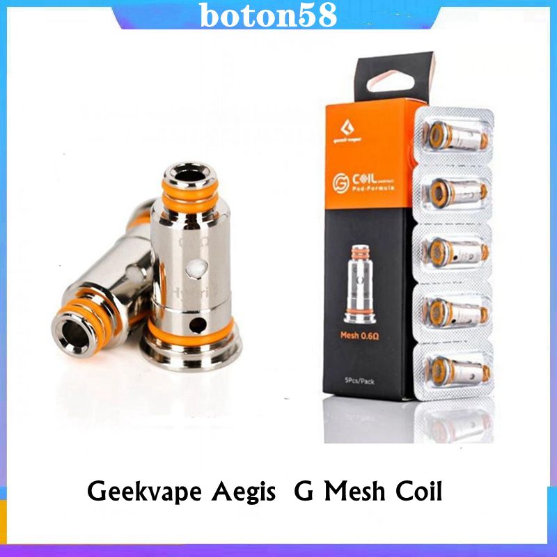 

Geekvape Aegis Pod G Mesh Coils 0.6ohm 0.8ohm 1.0ohm Replacement Head For A egis Pods System Kit vs Evolve Plus XL coil