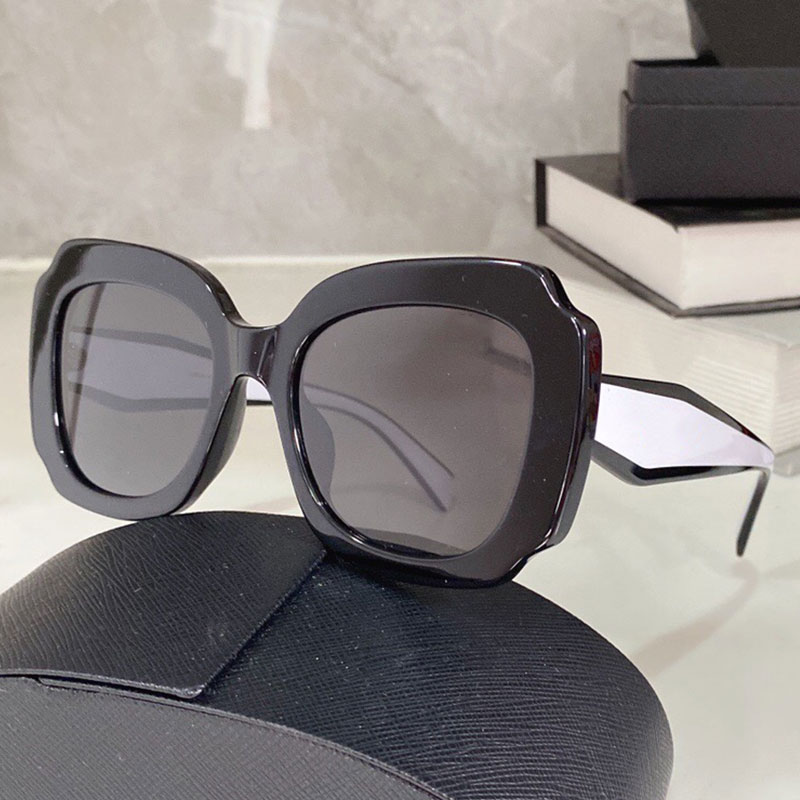 

Designer Sunglasses Womens Fashion Plate Full Frame Irregular Shape Women Sun glasses SPR 16YS Classic Two Tone Temples Beach Vacation UV400 With Box