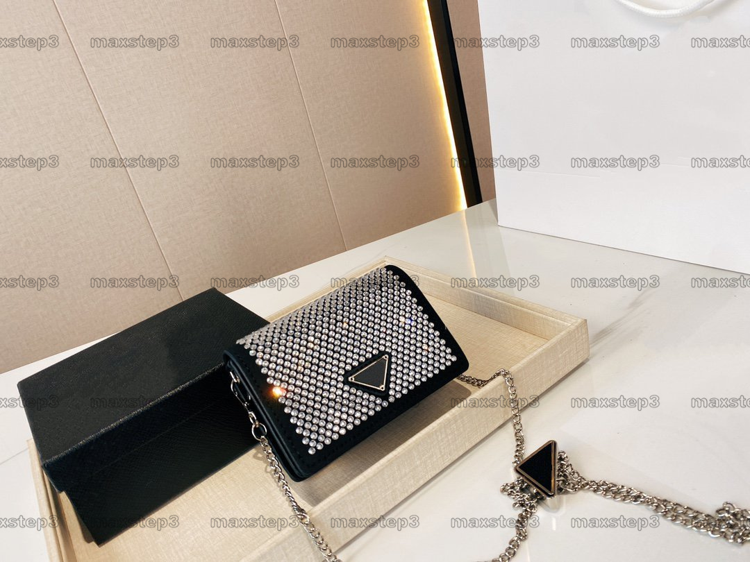 

Fashion MM Shoulder Bag Designer Triangle Logo Handbag Luxury Diamond Handle Bags Mini Retro Purse Wallet CrossBody