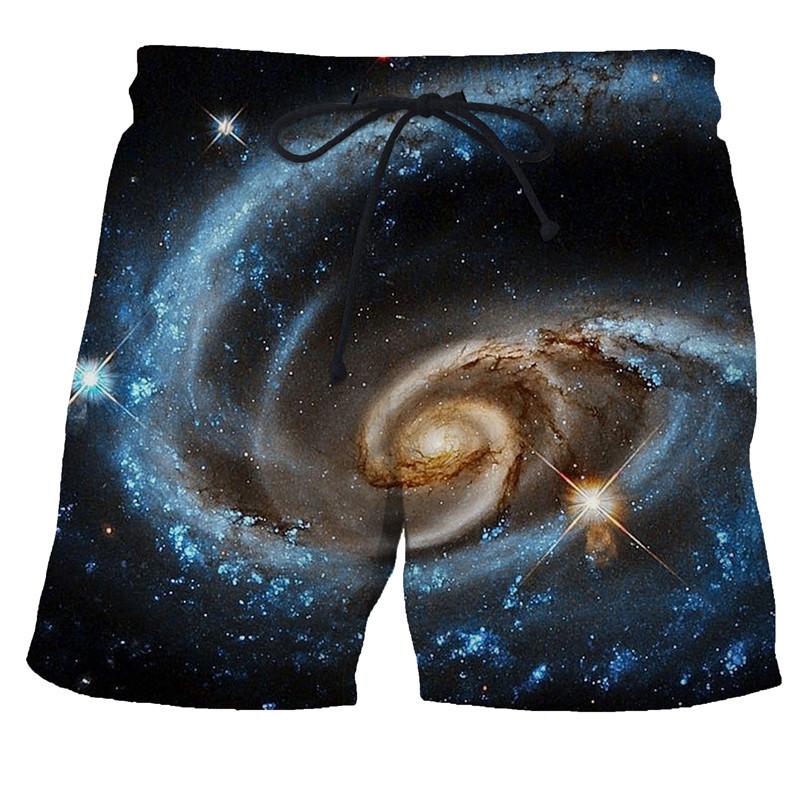

Men's Shorts 2022 Summer Men Boardshort Stylish Pants Personalized 3D Digital Print Star Casual, White;black