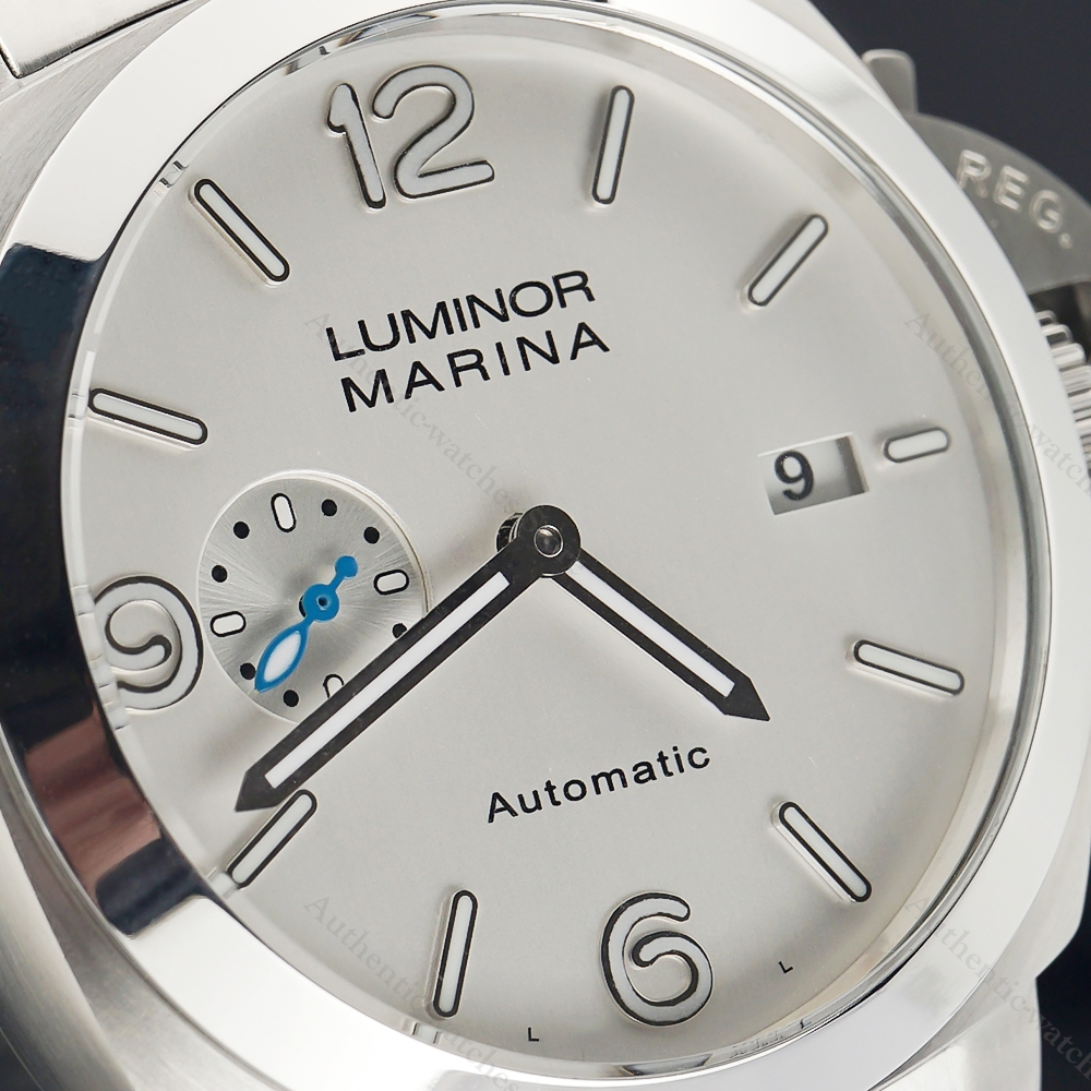 2022 New Luxury Men Mechanical Wristwatch Stainless Steel Automatic Watch Silver Dial White Men&#039;s Watch Waterproof PAM97889101-image-790493246