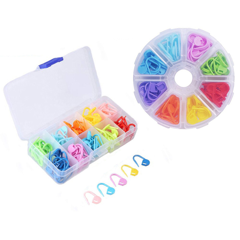 

Sewing Tool 120 Piece Mini Plastic Safety Pins Colorful Knitting Crochet Locking Markers Crochet Needle Clip 10 Colors