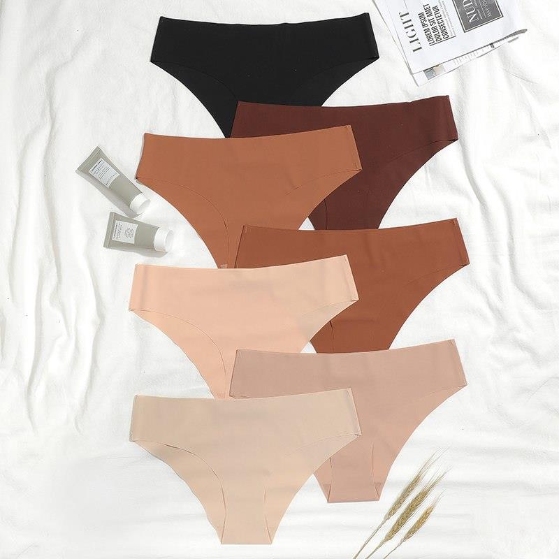 

High Quality Seamless Panties Laser Cutting Ladies Sexy Underwear Daily Briefs Panty Invisible No Trace For Women, Set 10