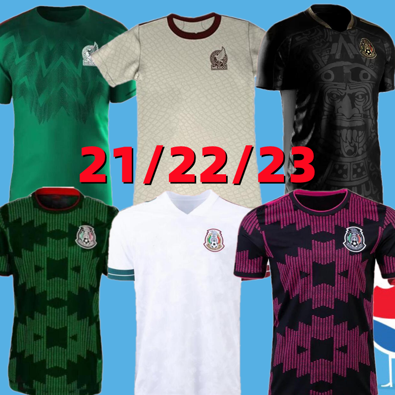 

21 22 23 Mexico soccer jersey home away 2021 2022 2023 CHICHARITO LOZANO DOS SANTOS football shirt Men uniforms Fans version S-3XL