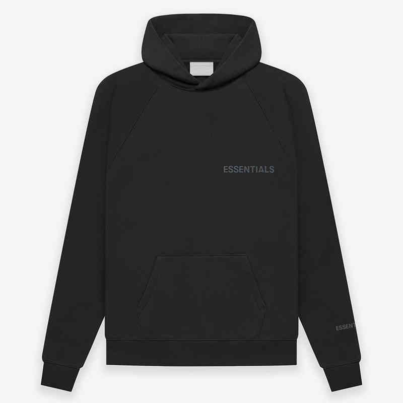 

Fw22 New High Street Brand Essentials Hoodie Sweatshirt 100% Cotton Reflective Lettering Hip Hop Loose Unisex Oversize, White