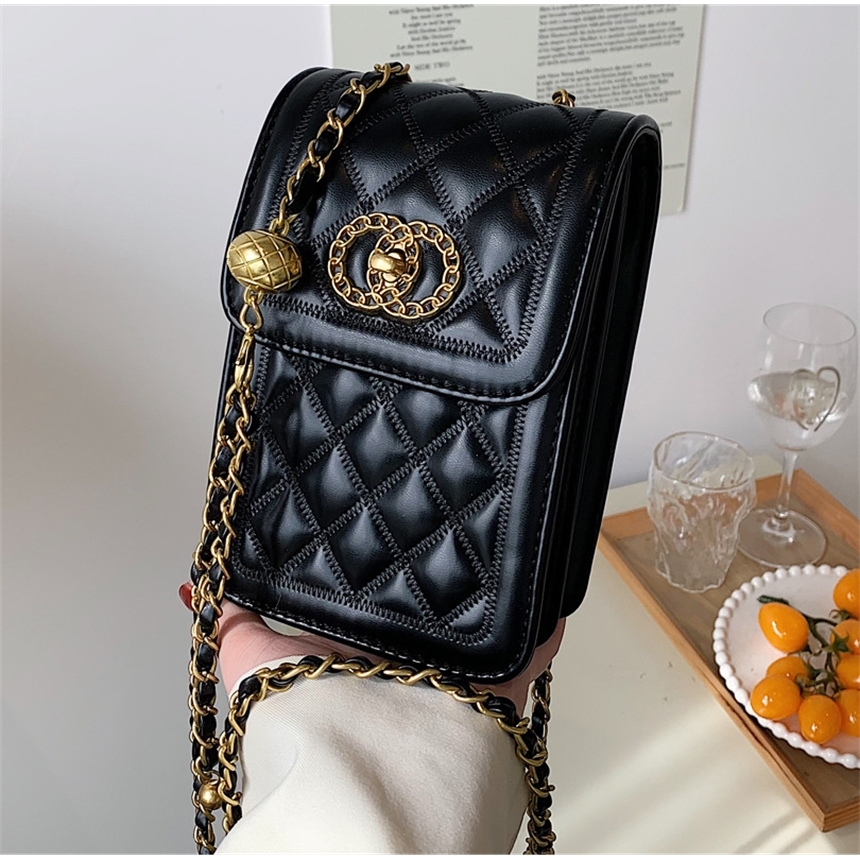 

62% OFF 2022 trendy s This year's popular women new fashion versatile net red ins Lingge chain for mobile phone small bag, White