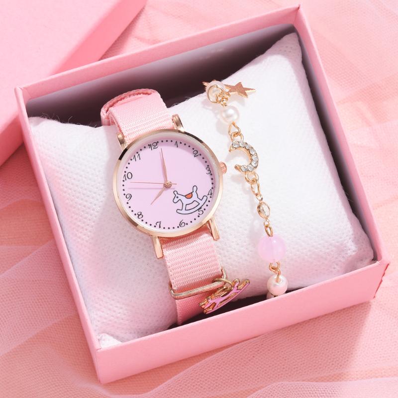 

Wristwatches 2022 Fashion Cartoon Watch Women Casual Watches Simple Ladies Small Dial Quartz Clock Dress Girl, Xr4567-g