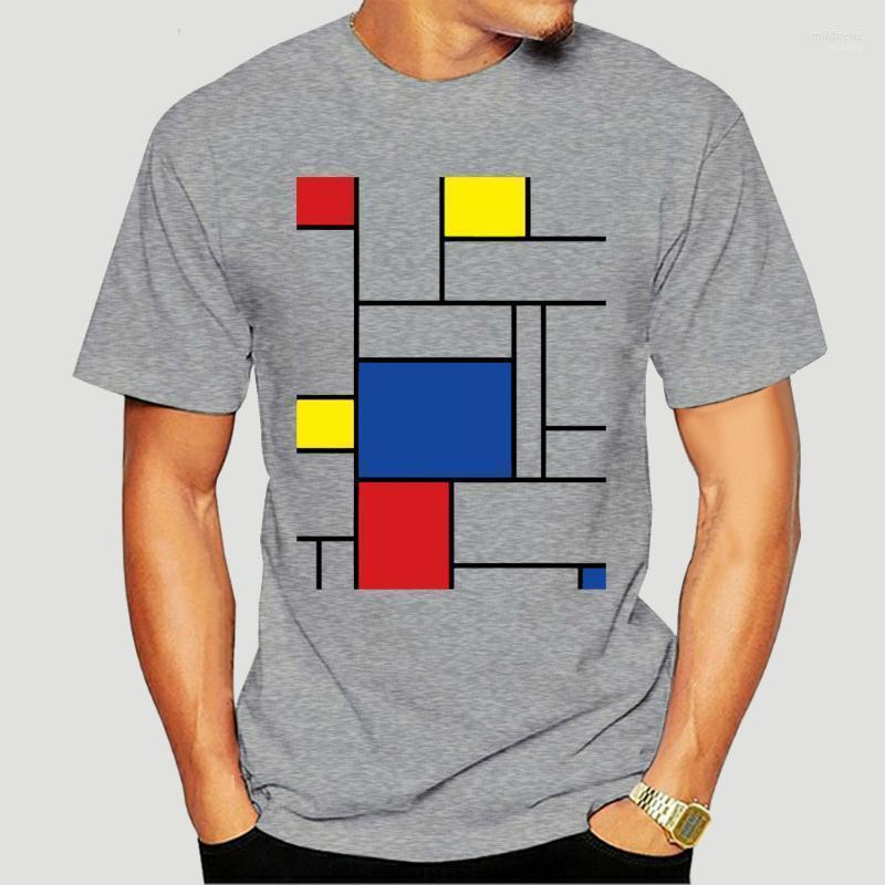 

Men' T-Shirts 2022 Summer Fashion Mondrian T Shirt Short Sleeve Cotton Printed T-shirt Funny Tees Harajuku Shirts Cool Tops 2705X Mild22, Redxry730
