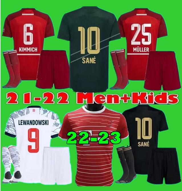 

Adults and kids 21 22 23 Bayern kit Munich soccer JerseyS LEWANDOWSKI 2021 2022 2023 HERNANDEZ COUTINHO child Adult uniforms Full set Football shirt