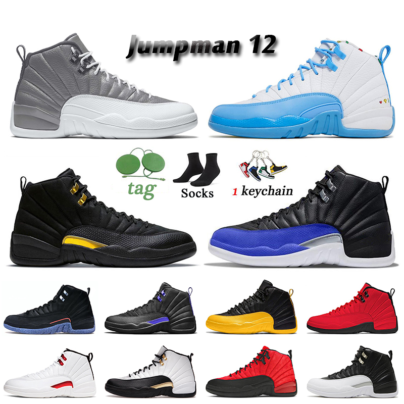 

Jumpman 12 12s Stealth Mens Basketball Shoes Hyper Royal University Gold 2022 New Royalty Taxi Playoffs Twist Utility Reverse Flu Game Concord Trainers Sneakers, B50 low cny 40-47