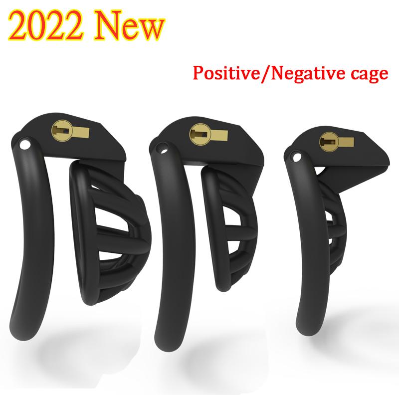 

Cockrings 2022 Cobra Male Chastity Device Positive/Negative With 4 Penis Rings,Super Small Cock Cage,BDSM Sex Toys For Men Gay