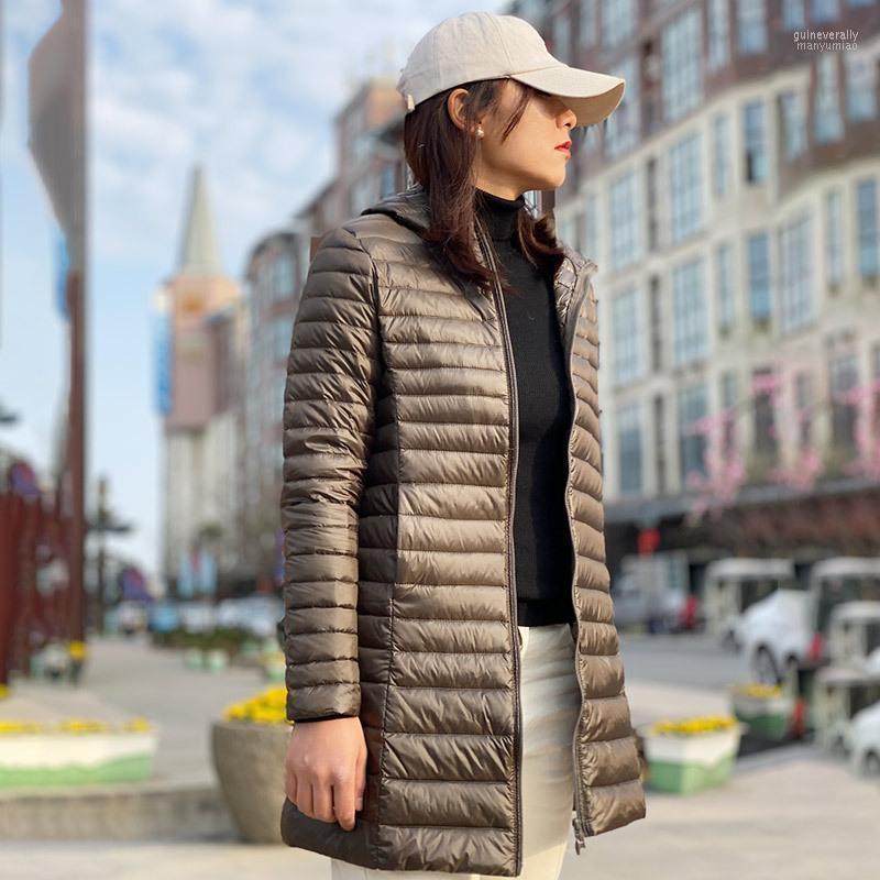 

Women' Down & Parkas Duck Jacket Women Puffer Middle-Aged Autumn And Winter Hooded Fashion White Plus Size Guin22, Black