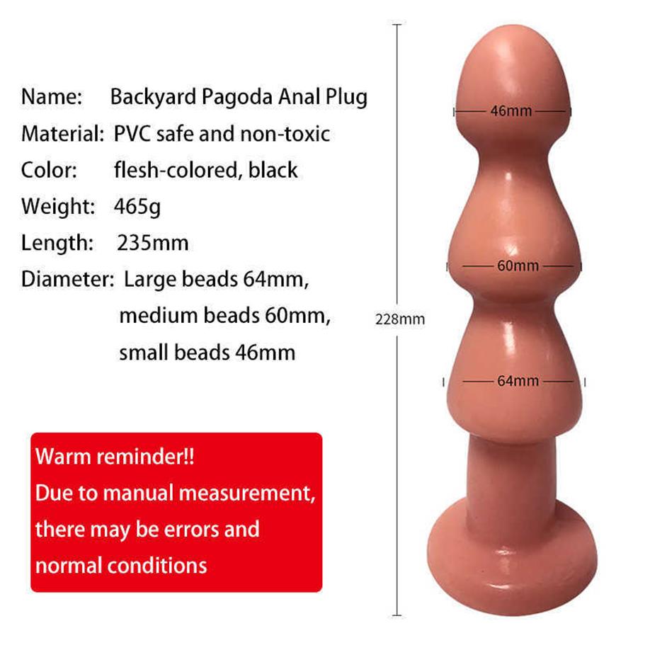 

Large Buttplug Beads Sex Toys For Adults Women Men Gay Big Butt Plug Anal Dildo Sextoys Prostate Massage Anus Dilator Shop206E