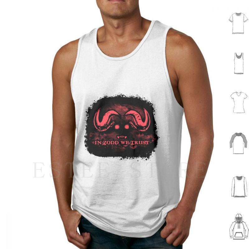 

Men' Tank Tops In Zodd We Trust Vest Sleeveless Berserk Anime Manga, White;black