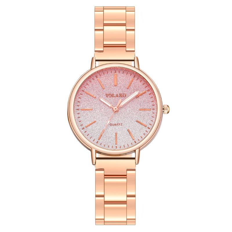 

Wristwatches Women Round Quartz Frosted Dial Casual Wrist Watches Stainless Net Strap Fashionable Clock Waterproof Wristwatch For Ladies Gif, Red