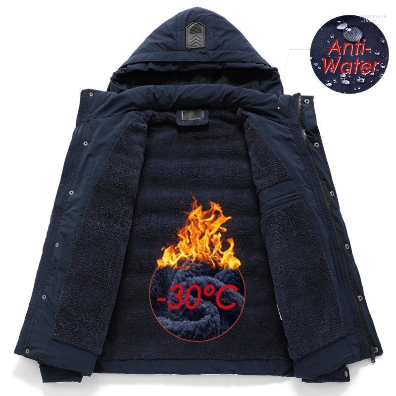 

Men's Down & Parkas Men 2022 Winter Brand Casual Long Thick Fleece Warm Jacket Coat Outwear Pockets Detachable Hat Jacket1 Kare22, Blue