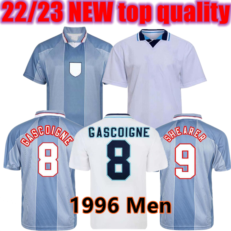 1996 Engl and retro soccer jersey Gascoigne SHEARER McManaman SOUTHGATE classic vintage Sheringham 96 98 home away Beckham football shirt