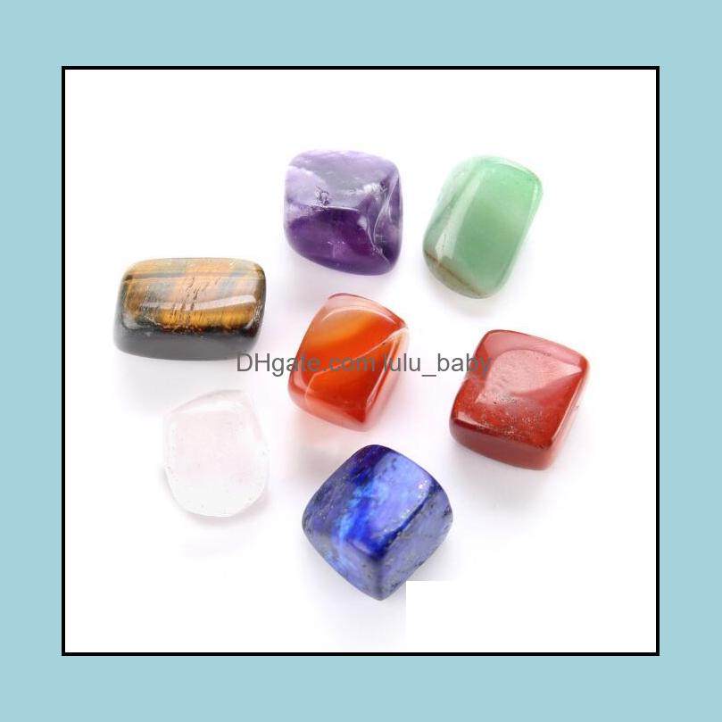 

Loose Gemstones Jewelry Jln Yoga Reiki Healing Stone Seven Chakra Natural Irregar Shape Semi Precious Gems Mineral Beads Drop Delivery 2021