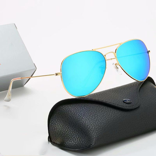 

2022 design Polarized Sunglasses 3025 Men ray Women Pilot Sunglasses UV400 Eyewear bens Glasses Metal Frame bans Polaroid Lens With box rayban
