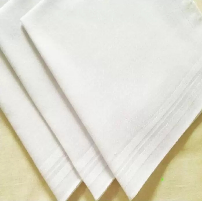 

2022 Men's Cotton White Handkerchief