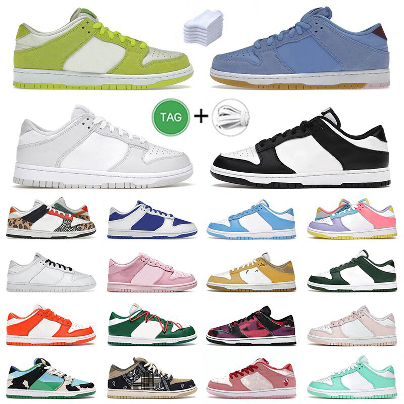 

2022 Top Quality Sports Skate Low Running Shoes Dunked Green Black White Photon Dust Dunkes Lows Triple Pink Unc Dunks Men Women Trainers Sneakers 36-48, A36 36-45 trail