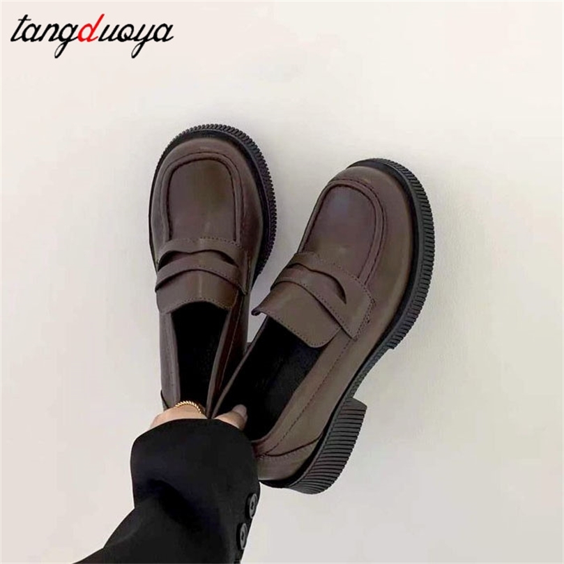 

Sepatu Mary Jane Kasual Lolita Pelajar Jepang Perempuan Seragam Komuter Platform 220614, Black
