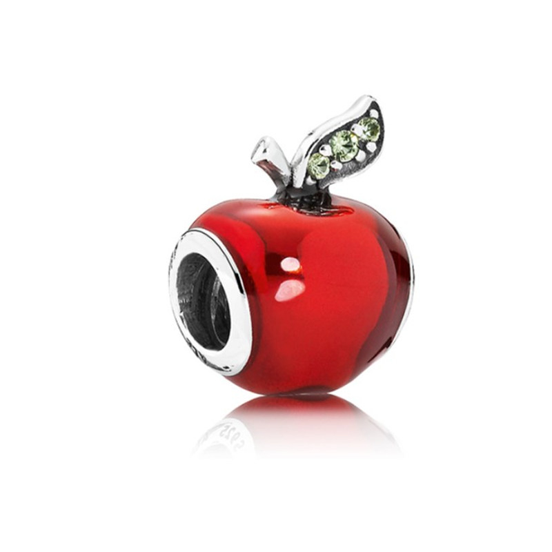 Red Painted Apple Unique Charm Bead Big Hole Fashion Women Jewelry European Style For Pan DIY Bracelet Necklace PANZA007-57-image-426407282