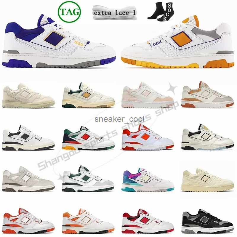

designer Luxurys 550 Casual shoes for men womens white Natural Green grey Cream Black UNC Burgundy Purple mens sports sneakers trainers T668