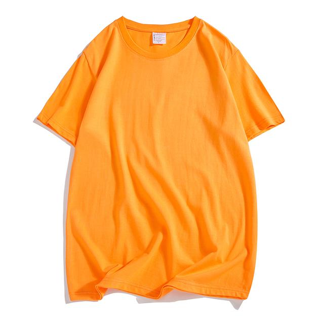

Men' T Shirts Cotton Shirt Men Women Solid Color Short Sleeve Pure Outwear, 14
